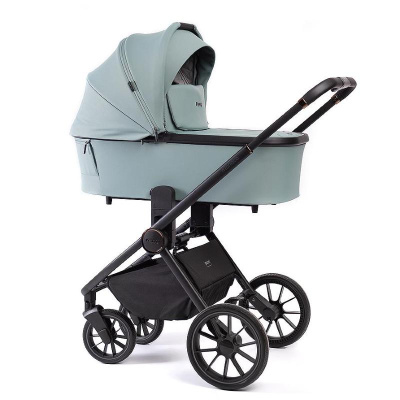 Коляска 2 в 1 Peppy Monaco Mint рама чёрная 01